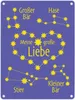 Sternbild Meine große Liebe Metallschild in 15x20 cm in Produktbild-Vorschau 1
