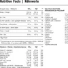 Nutrition facts and typical amino acid profile for a food product. Produktbild-Vorschau