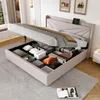 OKWISH Lit coffre 160 x 200 cm – Sommier à lattes et 2 Voir les images du produit 3