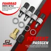A collage of bicycle valve repair parts and accessories, with promotional text. Produktbild-Vorschau