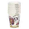 A stack of Harry Potter-themed paper cups. Voir les images du produit