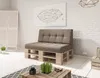 Lermowood Kissen „Verona“ für Palettenmöbel 100x60 Braun – Produktbild-Vorschau 3