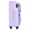 A side view of a purple suitcase against a white background. Produktbild-Vorschau