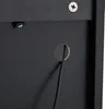 okwish Vitrine,Schwarze Hochglanzvitrinen mit Glastüren und Produktbild-Vorschau 10