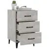 Nachttisch Betongrau 40x40x66 cm Holzwerkstoff Produktbild-Vorschau 6