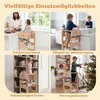 COSTWAY 3 in 1 Lernturm, 50 kg belastbar, Tritthocker mit Produktbild-Vorschau 6