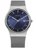 BERING Classic Herrenuhr silber/blau 11938-003 Produktbild-Vorschau 1