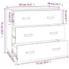 Sideboard Wachsbraun 80x40x75 cm Massivholz Kiefer - Produktbild-Vorschau 11
