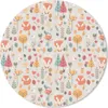 MuchoWow® Mauspad Mousepad Fuchs - Blumen - Regenbogen - Produktbild-Vorschau 1
