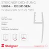 STEIGNER Duschdichtung gebogen 50 cm UK04 (1 Stk.) - Produktbild-Vorschau 2