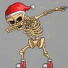 Dabbing Skelett Weihnachtsmütze - Weihnachten Produktbild-Vorschau 3