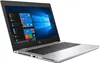 A silver HP Probook laptop is shown from a diagonal angle, with the screen displaying the Windows operating system. Produktbild-Vorschau