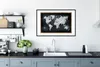 MuchoWow® MuchoWow® Gerahmtes Poster Weltkarte - Wandtafel Produktbild-Vorschau 4