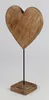 Dekoherz mit Stick auf Sockel ca. 45x22x10 cm aus Mangoholz Produktbild-Vorschau 2