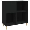 Skříňka na LP desky černá 84,5 x 38 x 89 cm kompozitní Náhled obrázku produktu 1