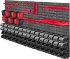 A toolboard wall system with various containers and accessories mounted on it. Náhled obrázku produktu