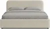 Polsterbett 160x200 mit Bettkasten - Creme - Metallgestell Produktbild-Vorschau 3