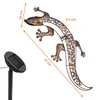 Solar Wandbild Gecko in bronze mit 10 LED - 69 x 36 cm - Produktbild-Vorschau 2