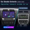 10,1" Android 15 autorádio Carplay pro Škoda Octavia Náhled obrázku produktu 2