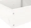 vidaXL Rastlinné schodisko 4 stupne 106x104,5x36 cm Biele Náhľad obrázku produktu 7