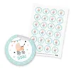 itenga 24x Sticker "Danke / Kinderwagen Vintage" (Motiv Produktbild-Vorschau 1
