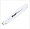 A white chainsaw bar with black and yellow accents, branded STIHL. Anteprima dell’immagine prodotto