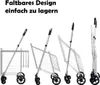 GOPLUS Klappbarer Einkaufswagen, Einkaufstrolley mit Produktbild-Vorschau 3