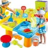 Detská súprava hračiek na pláž, stôl na hranie s pieskom s Náhľad obrázku produktu 3