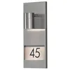 Konstsmide Modena Number Edelstahl, klares Glas, Reflektor Produktbild-Vorschau 2