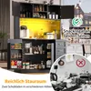 Moderner Buffetschrank 120x40x188cm mit LED Beleuchtung Produktbild-Vorschau 12