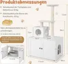 COSTWAY Kratzbaum mit Katzenschrank, All-in-One Katzenhaus, Produktbild-Vorschau 7