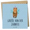 Mr. & Mrs. Panda Grußkarte Bär Zahnfee - Blau Pastell - Produktbild-Vorschau 1