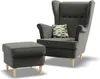 Fußhocker für Sessel, Pouffe-Fußhocker, wohnzimmer Sitzpouf Produktbild-Vorschau 5