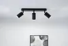 LED Spot plafonnier 3x GU10 IP44 ADERO Noir Lumiled Voir les images du produit 1