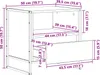 vidaXL Nachttisch Kunsthandwerk Eiche 50 x 39,5 x 50 cm Produktbild-Vorschau 6