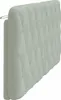vidaXL Coussin de tête de lit gris clair 180 cm velours Voir les images du produit 6