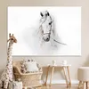 MuchoWow® Poster Pferd - Aquarell - Tiere - Weiß 180x120 cm Produktbild-Vorschau 7