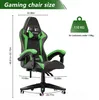 Herní židle Ergonomická - bederním polštářem + opěrka hlavy Náhled obrázku produktu 7