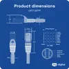 hb-digital LAN Kabel 50m Netzwerk Patchkabel Cat 7 RJ45 Produktbild-Vorschau 8