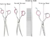 Pet Cat Dog Grooming Scissors Set 4 Stück Edelstahl Produktbild-Vorschau 3