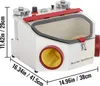 A product shot of a dental sandblaster with dimensions indicated. Anteprima dell’immagine prodotto