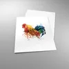 Poster - Poster ohne Rahmen - Hahn Ilustration Tier Farben Produktbild-Vorschau 3