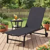 COSTWAY 2er Set Gartenliege mit Rollen, Sonnenliege bis Produktbild-Vorschau 8