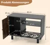 COSTWAY Szafka na karmę dla zwierząt domowych z 2 miskami Podgląd zdjęcia produktu 3