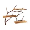 A wall-mounted shelf unit designed to look like tree branches with wooden shelves. Podgląd zdjęcia produktu