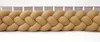 Tour de lit tressé 4 brins en velours 350 cm – ocre | Voir les images du produit 1