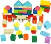 Drevené stavebné triediace bloky, 58-dielne puzzle Náhľad obrázku produktu 4