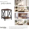 Table d’appoint CARLTON 40,5x40,5x52,5cm - Bois foncé Voir les images du produit 7
