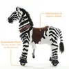 VROOOMY Mechaniczny konik do ujeżdżania / zebra (4–6 lat) – Podgląd zdjęcia produktu 4