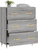 vidaXL Sideboard Grau Sonoma 69,5x34x90 cm Holzwerkstoff Produktbild-Vorschau 4